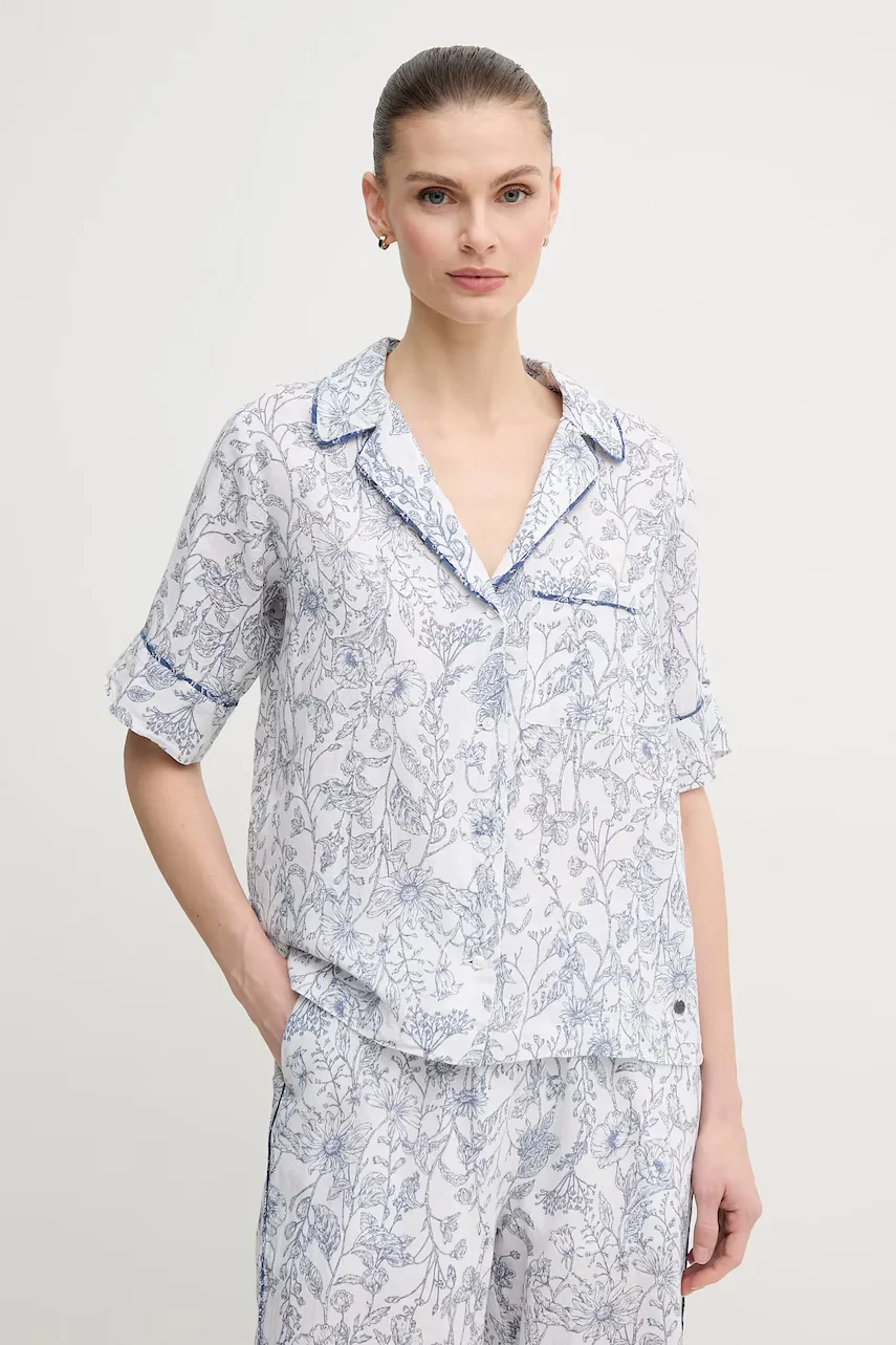 Pepe Jeans Ленена риза DORIS
