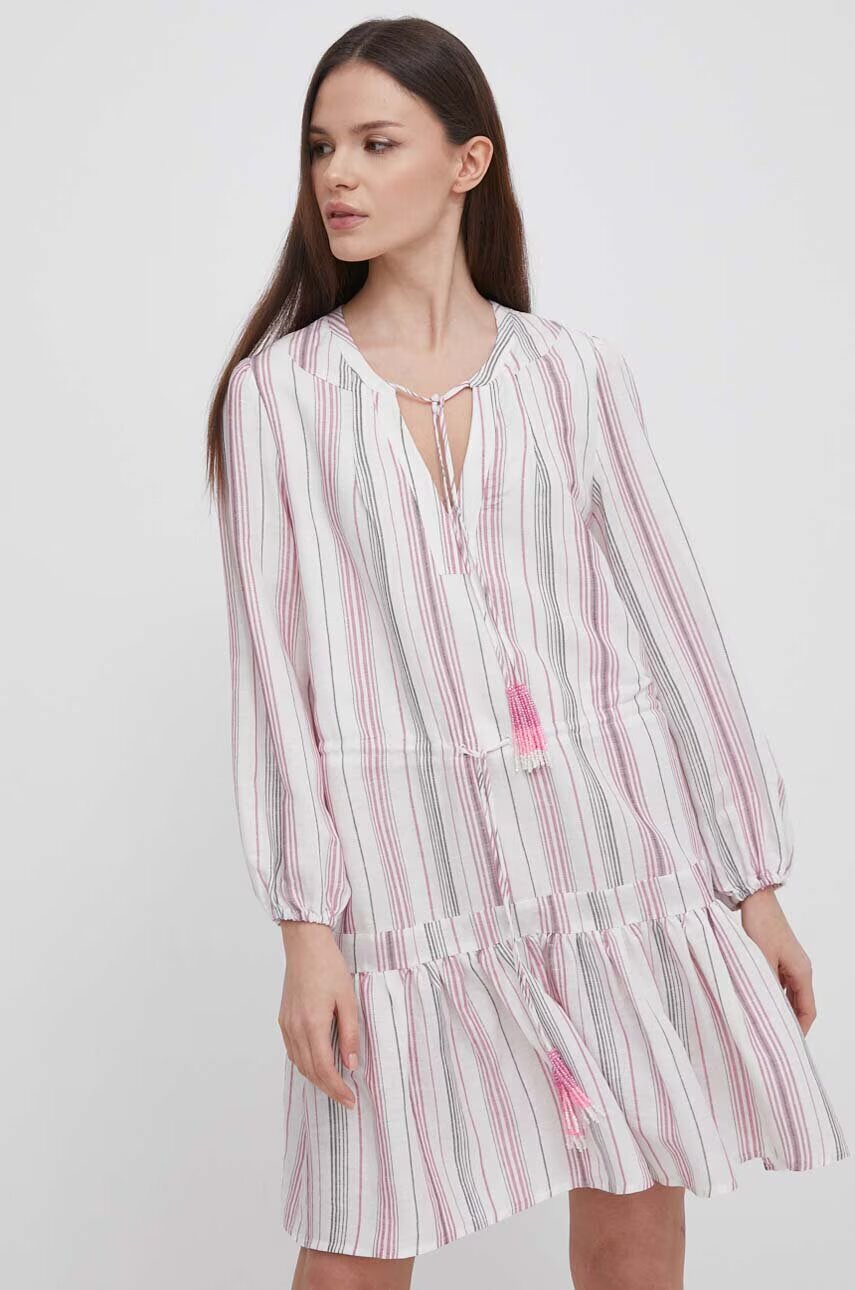 Pepe Jeans Ленена рокля DEBBIE