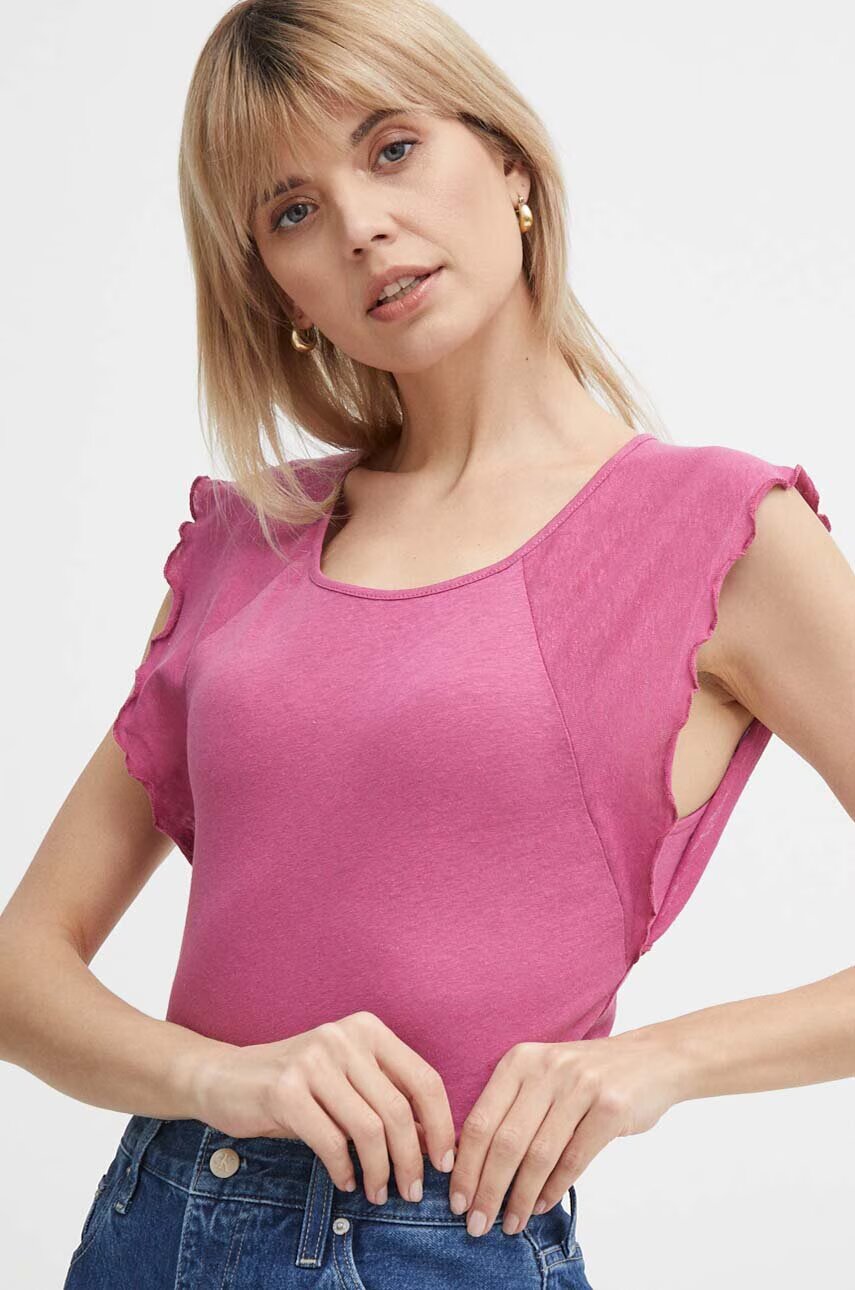 Pepe Jeans Ленена тениска KAI