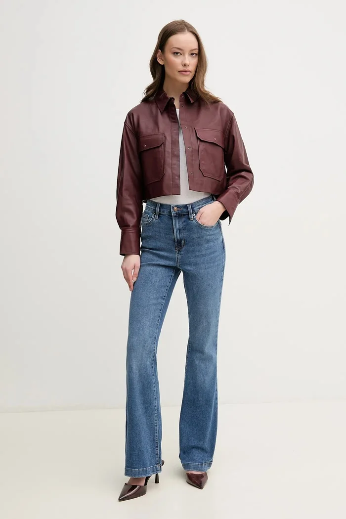 Pepe Jeans Ленена тениска MEGAN в бяло PL506049