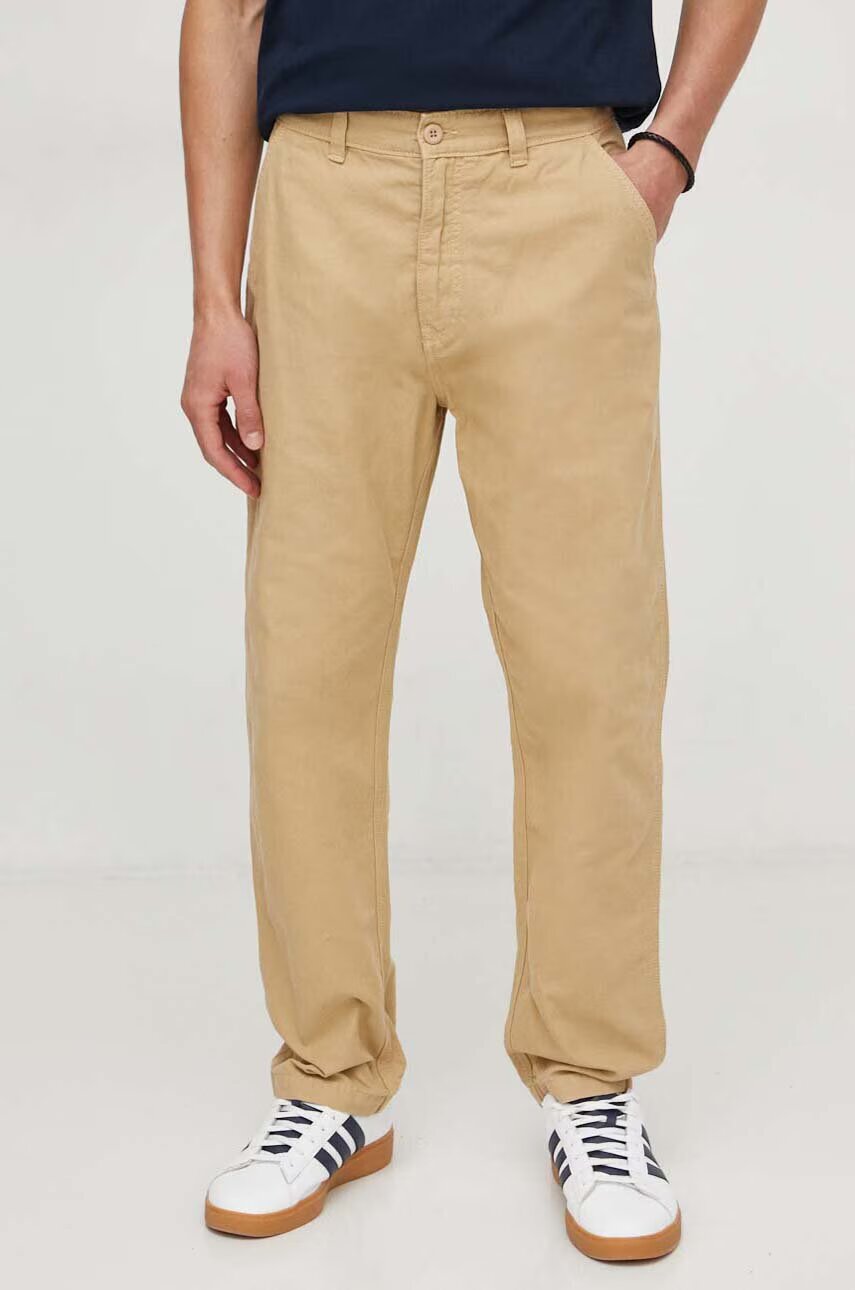 Pepe Jeans Памучен панталон RELAXED STRAIGHT CARPENTER PANT