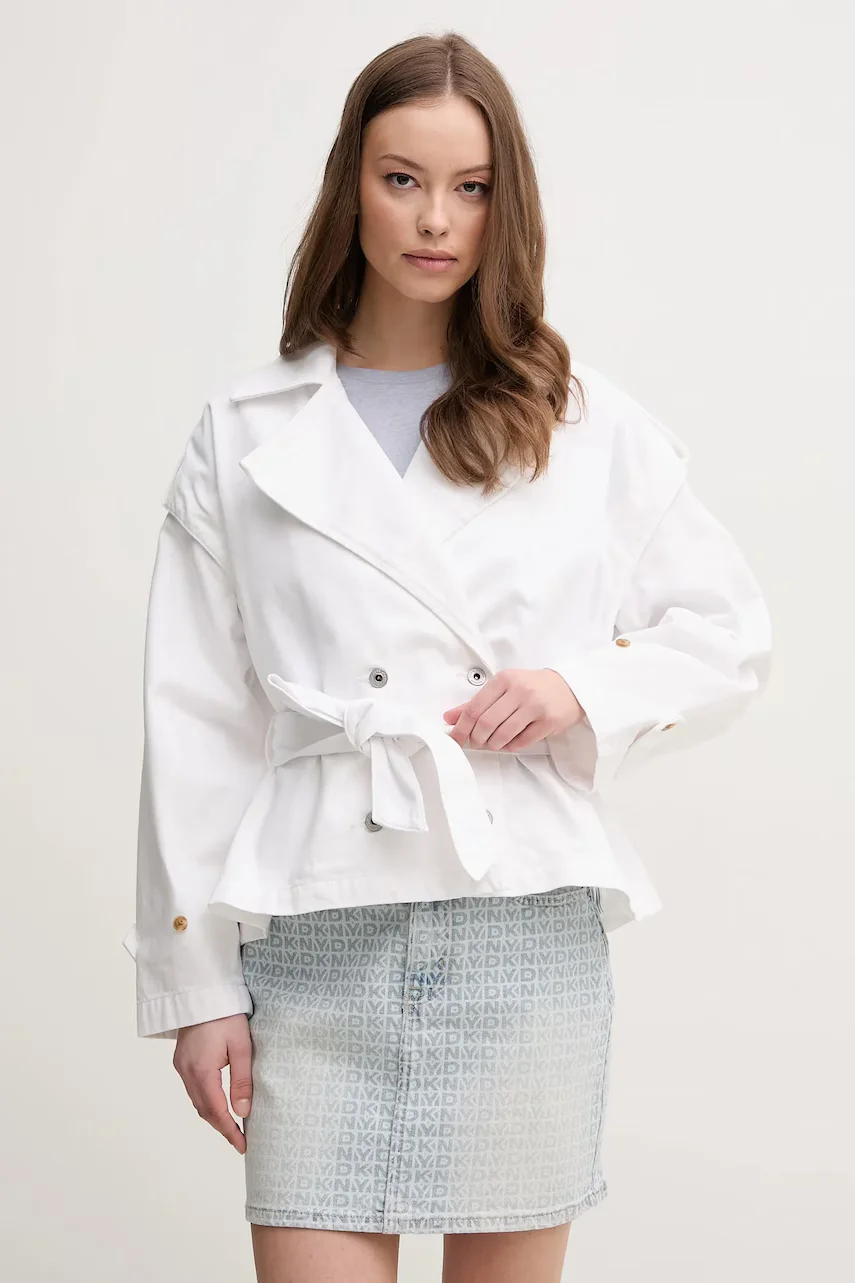 Pepe Jeans Памучен шлифер SUE