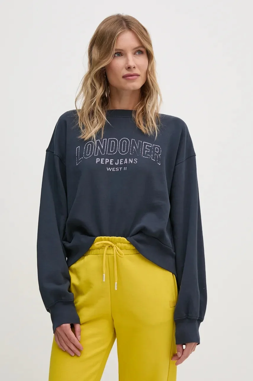 Pepe Jeans Памучен суичър FIORELINA