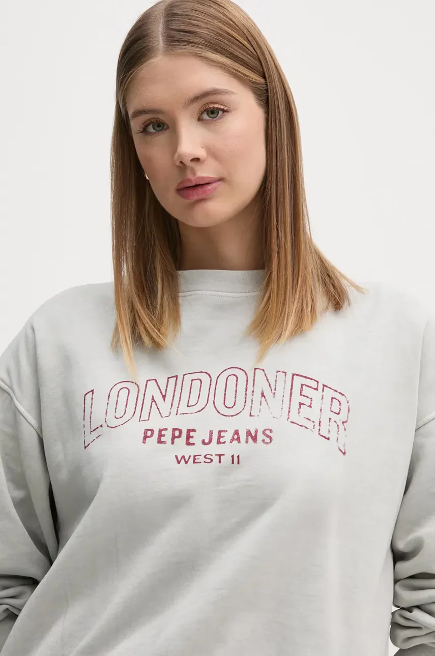 Pepe Jeans Памучен суичър FIORELINA