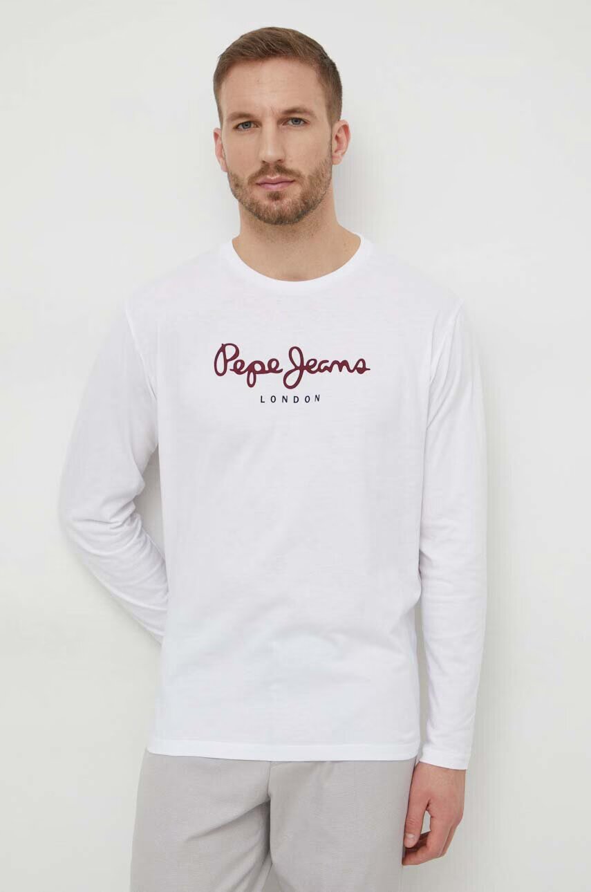 Pepe Jeans Памучна блуза с дълги ръкави Eggo Long N