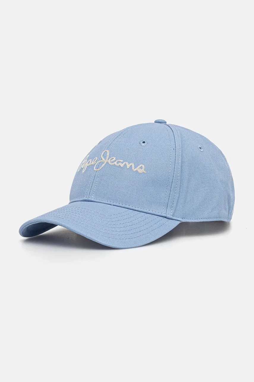 Pepe Jeans Памучна шапка с козирка MALLON CAP