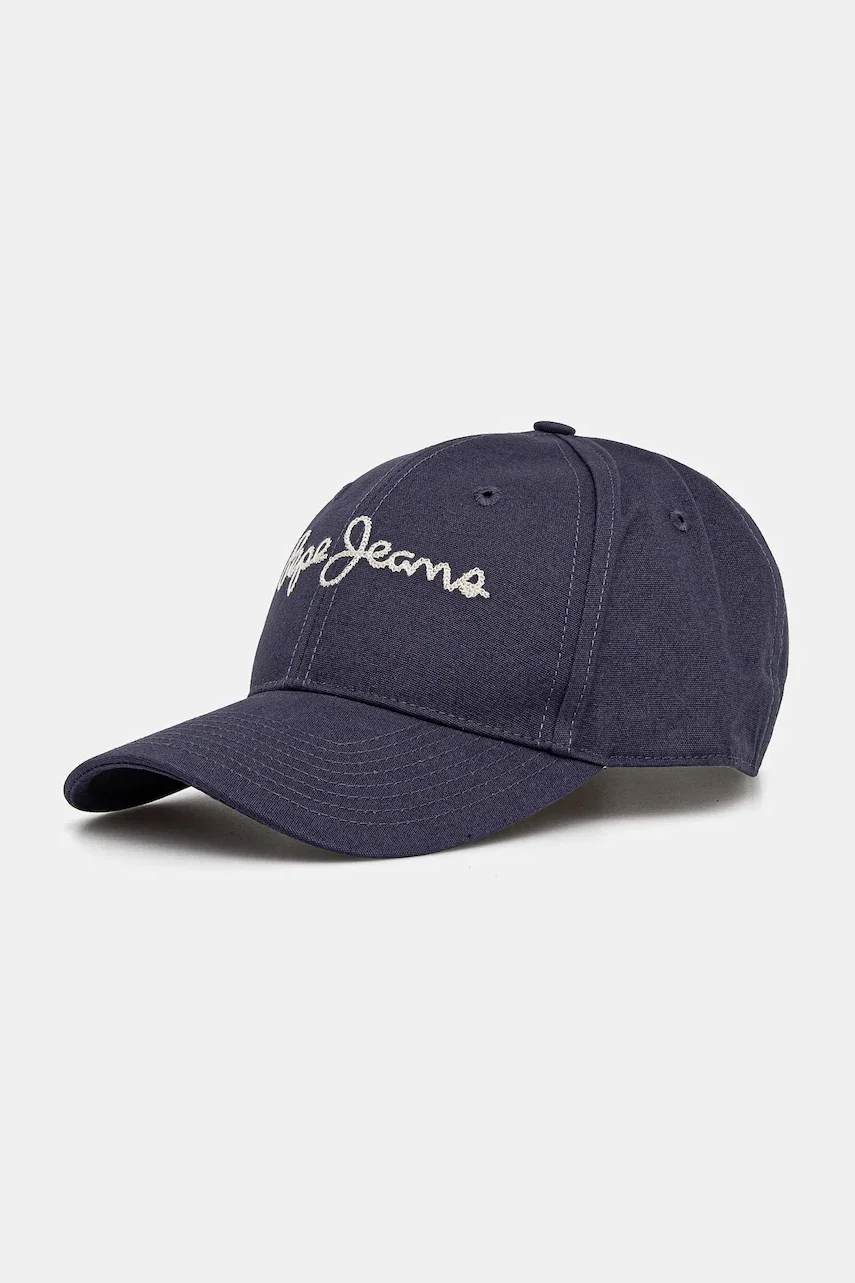 Pepe Jeans Памучна шапка с козирка MALLON CAP