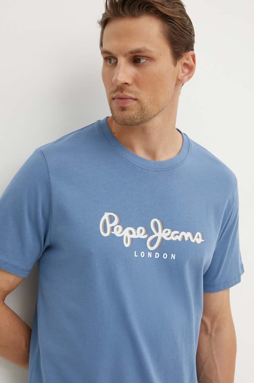 Pepe Jeans Памучна тениска ABEL