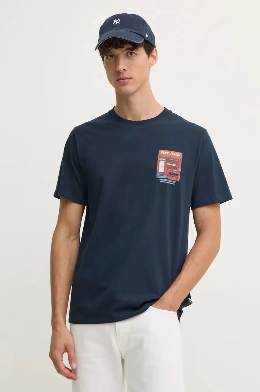 Pepe Jeans Памучна тениска AENYS