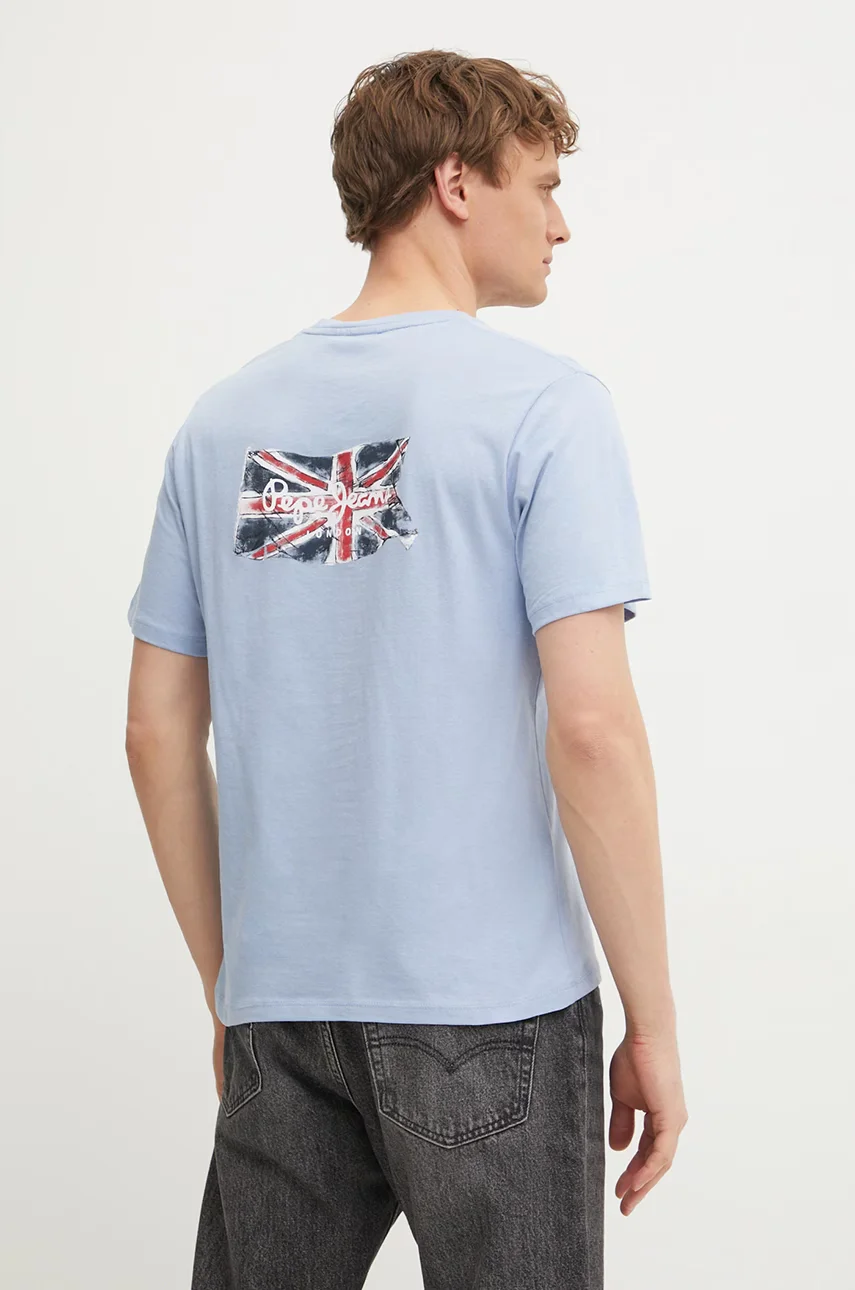Pepe Jeans Памучна тениска BACK CLAG