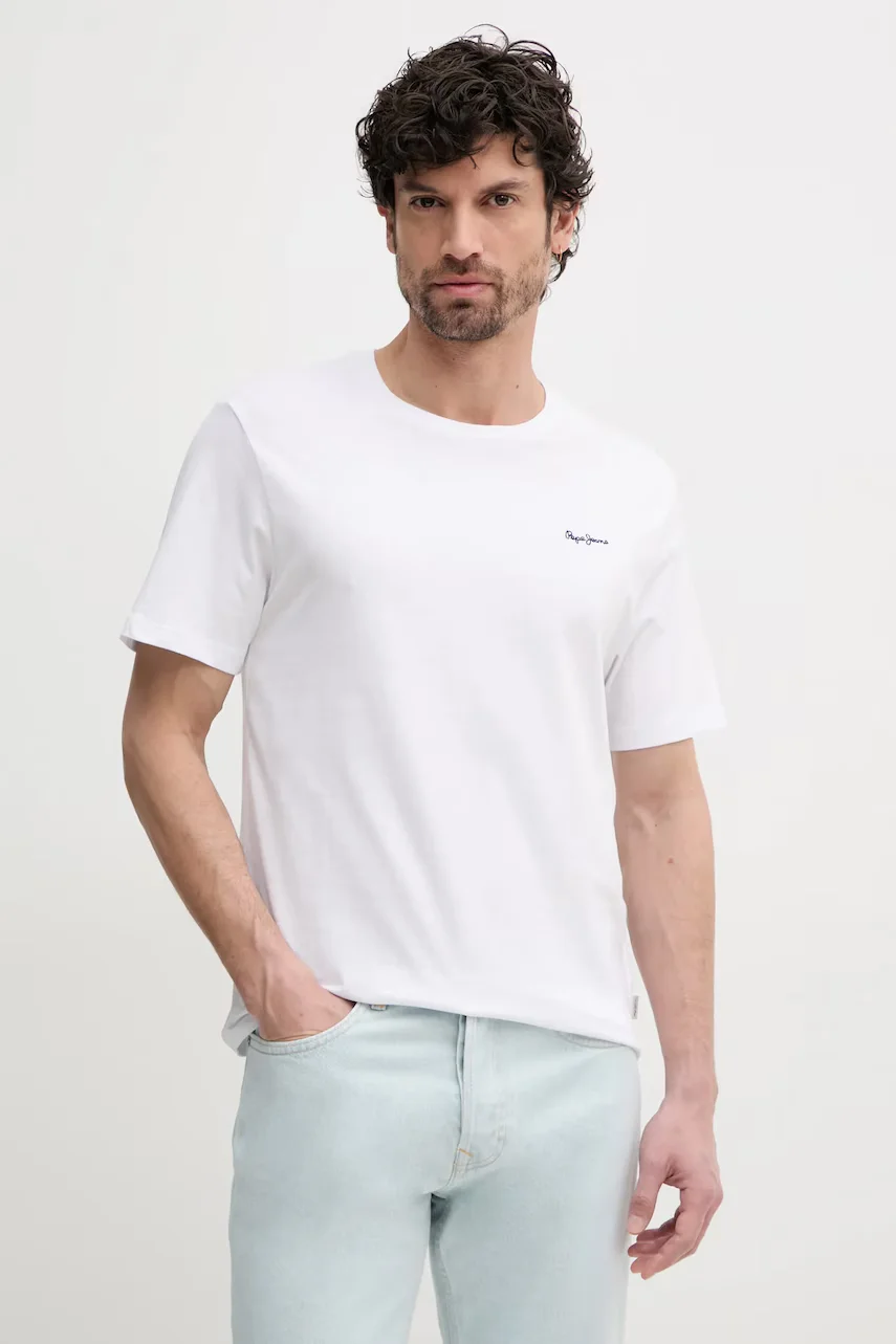 Pepe Jeans Памучна тениска BACK CLAG