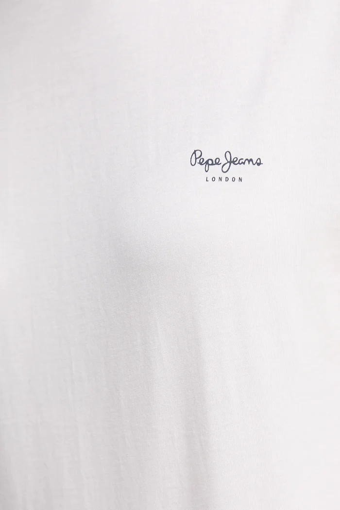 Pepe Jeans Памучна тениска BLOOMA в бяло PL506030