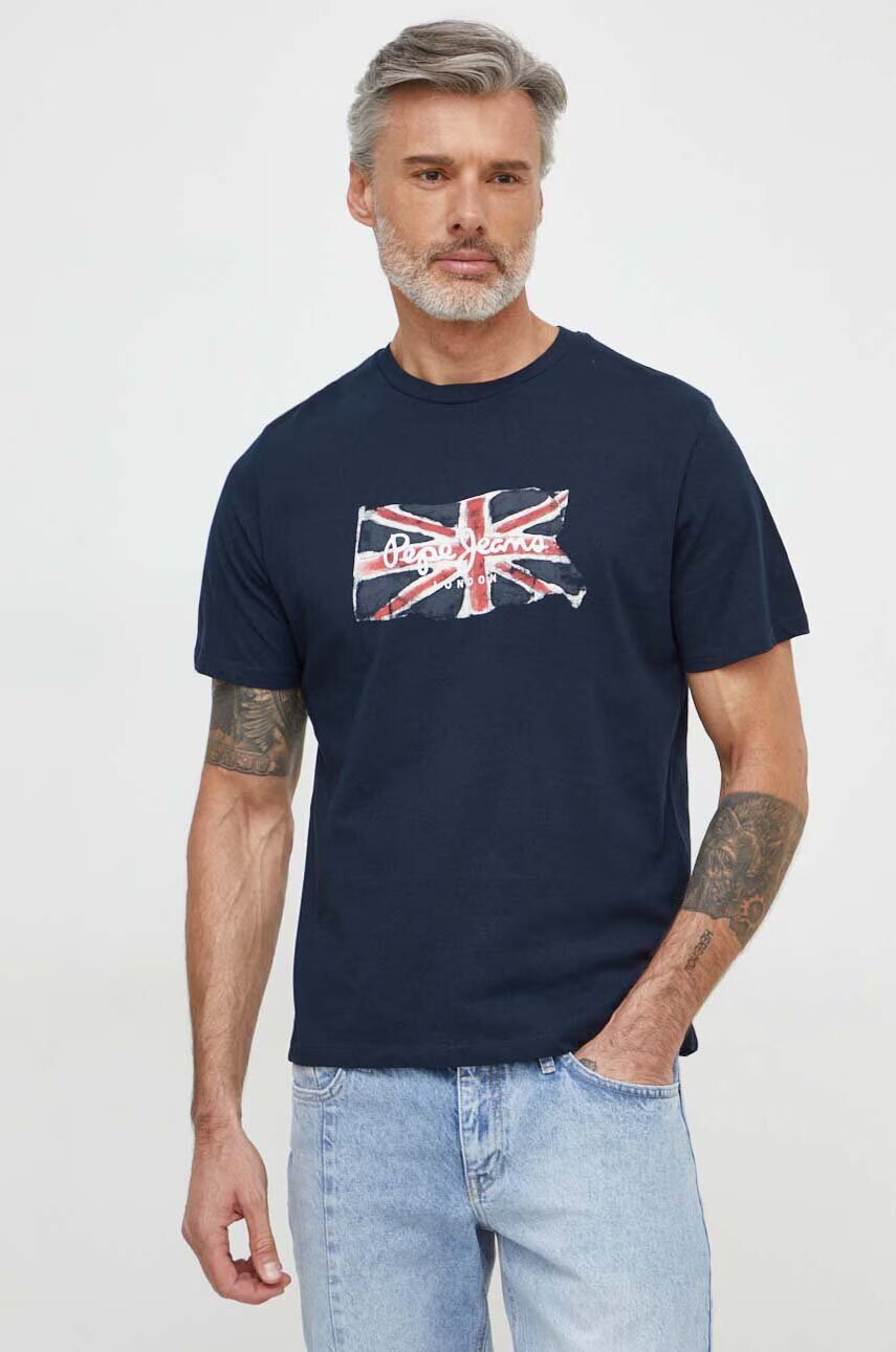 Pepe Jeans Памучна тениска Clag