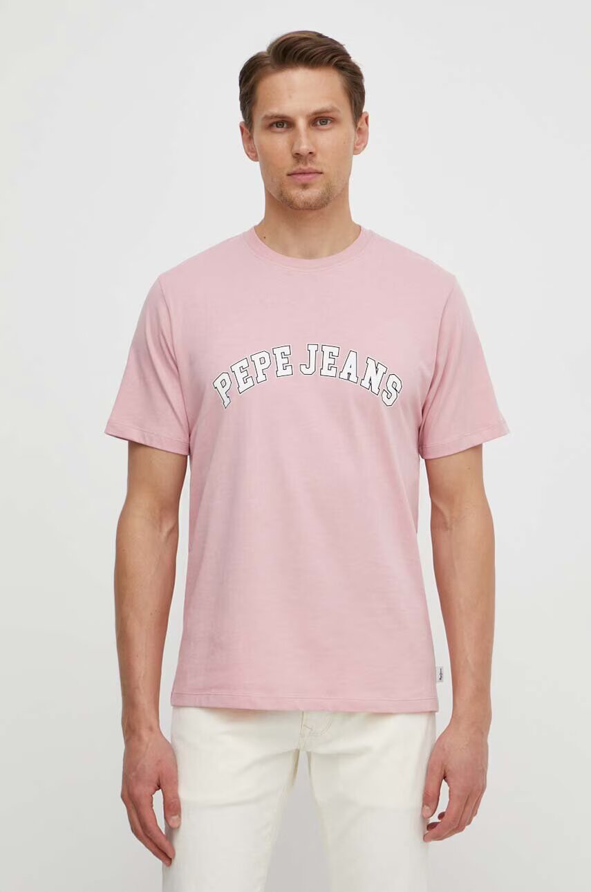 Pepe Jeans Памучна тениска CLEMENT