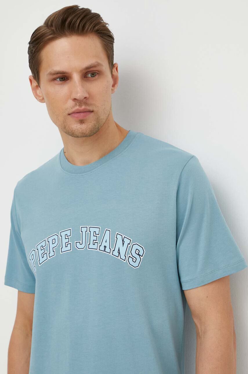 Pepe Jeans Памучна тениска CLEMENT