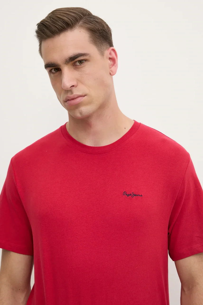 Pepe Jeans Памучна тениска CONTRAST CONNOR