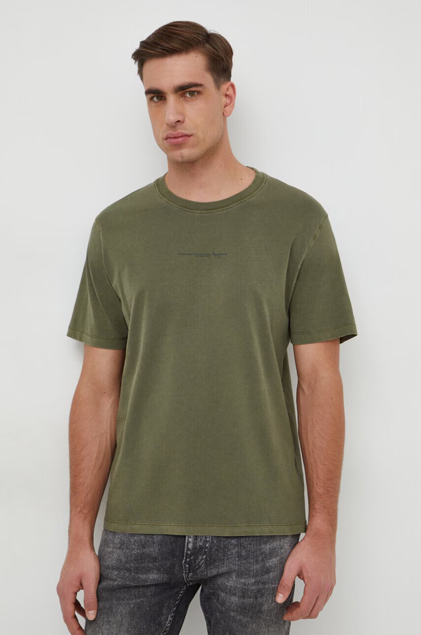 Pepe Jeans Памучна тениска Dave Tee