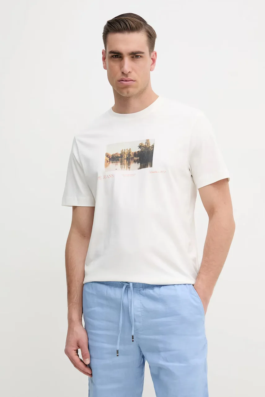 Pepe Jeans Памучна тениска DESMOND TEE