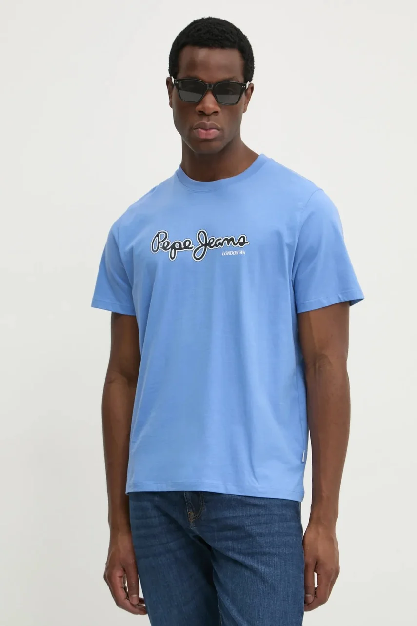 Pepe Jeans Памучна тениска DORIAN TEE