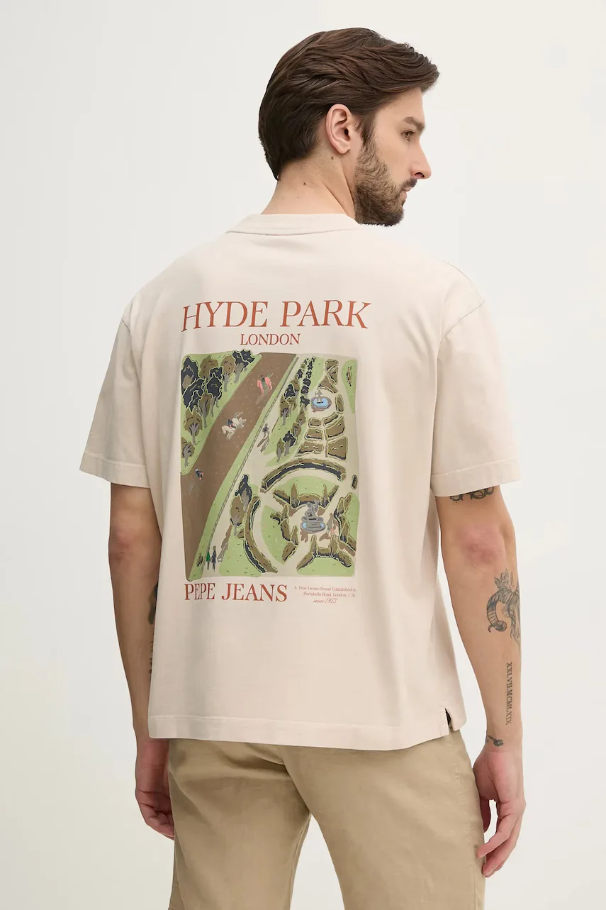 Pepe Jeans Памучна тениска DUSTER TEE