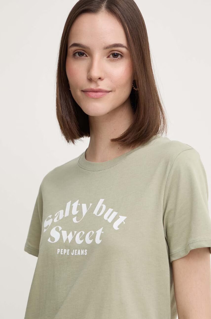 Pepe Jeans Памучна тениска EFFIE