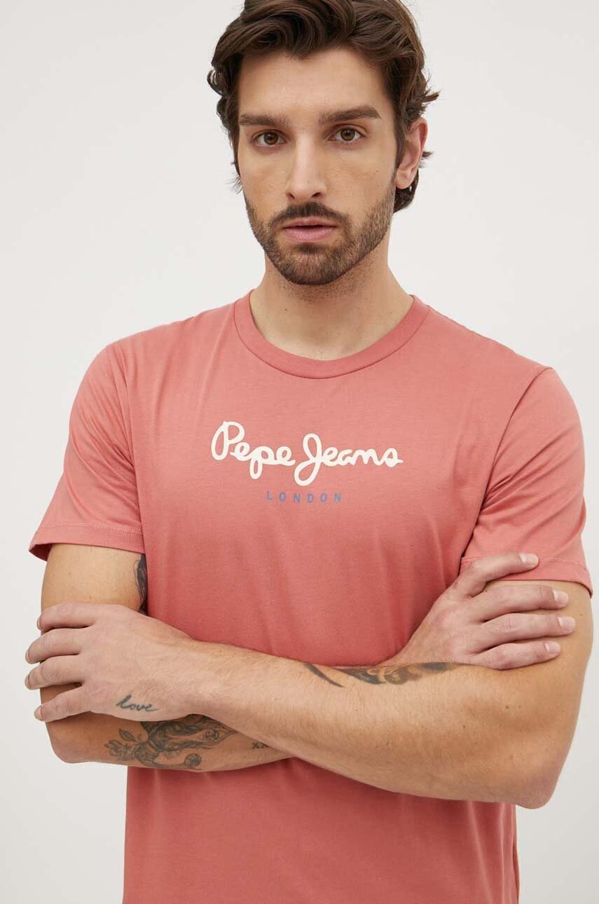 Pepe Jeans Памучна тениска Eggo N