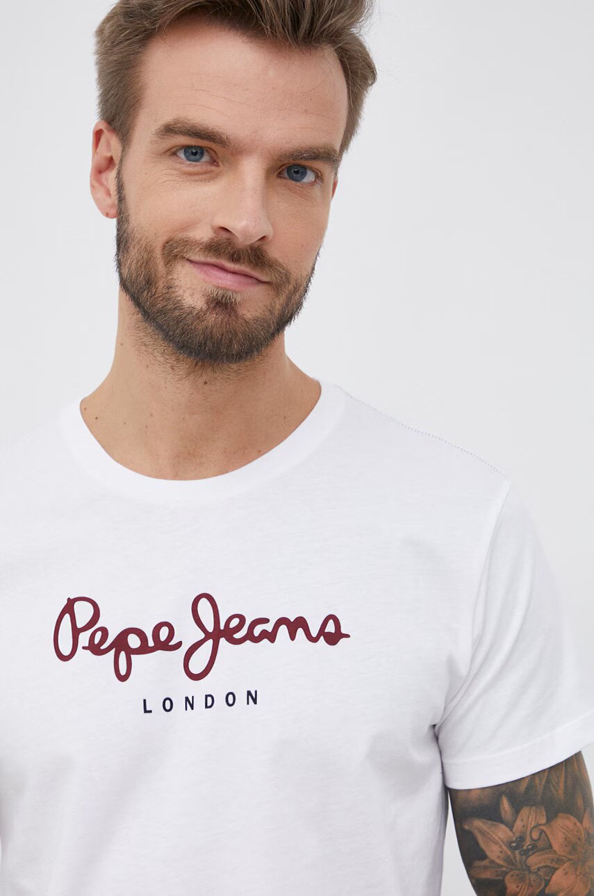 Pepe Jeans Памучна тениска Eggo N