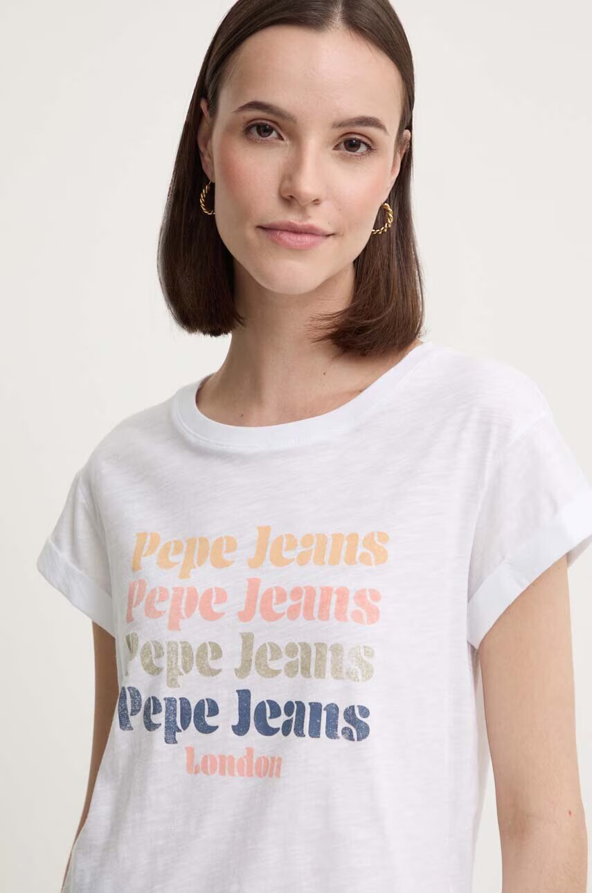 Pepe Jeans Памучна тениска EILEEN