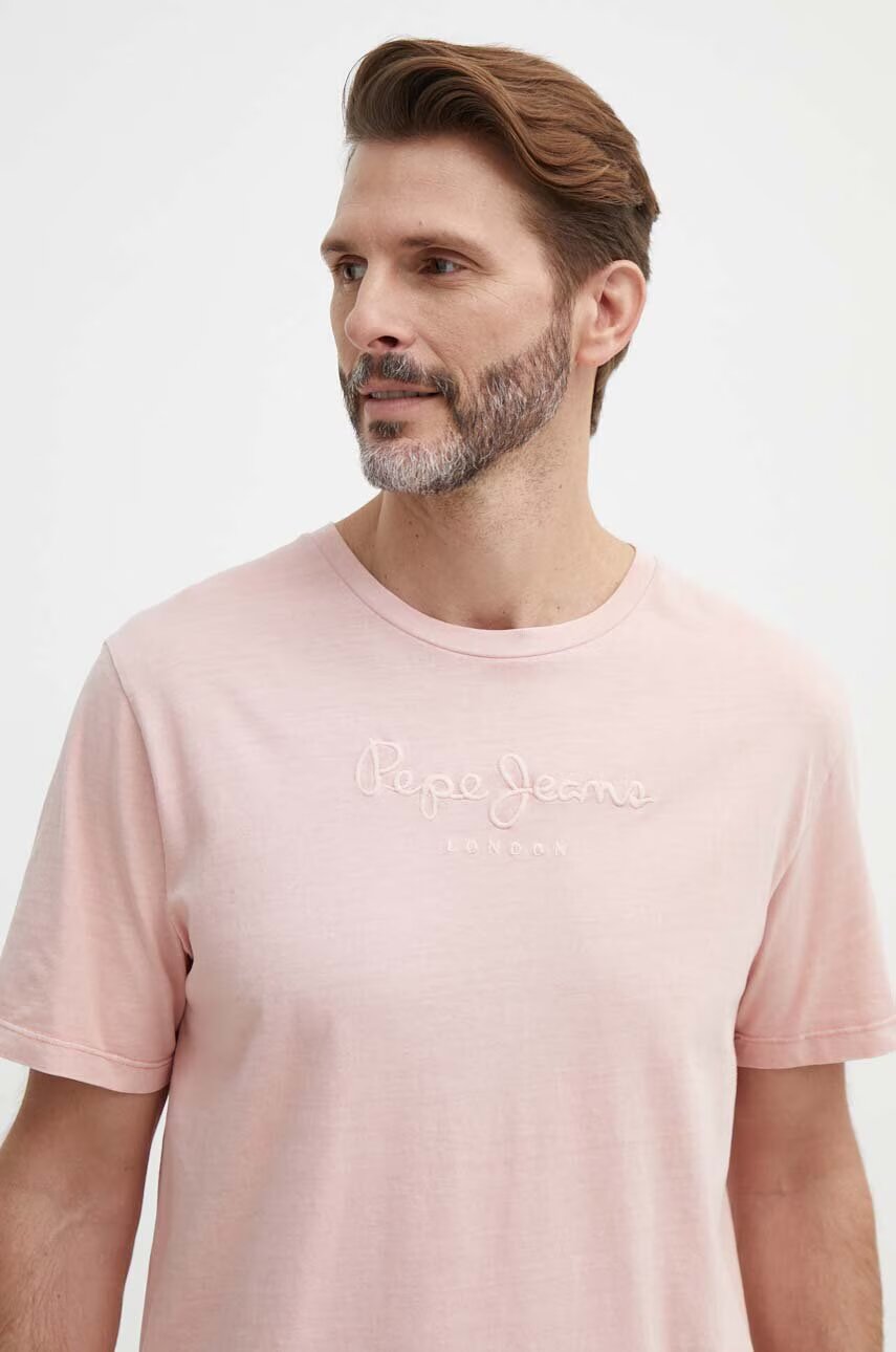 Pepe Jeans Памучна тениска EMB EGGO