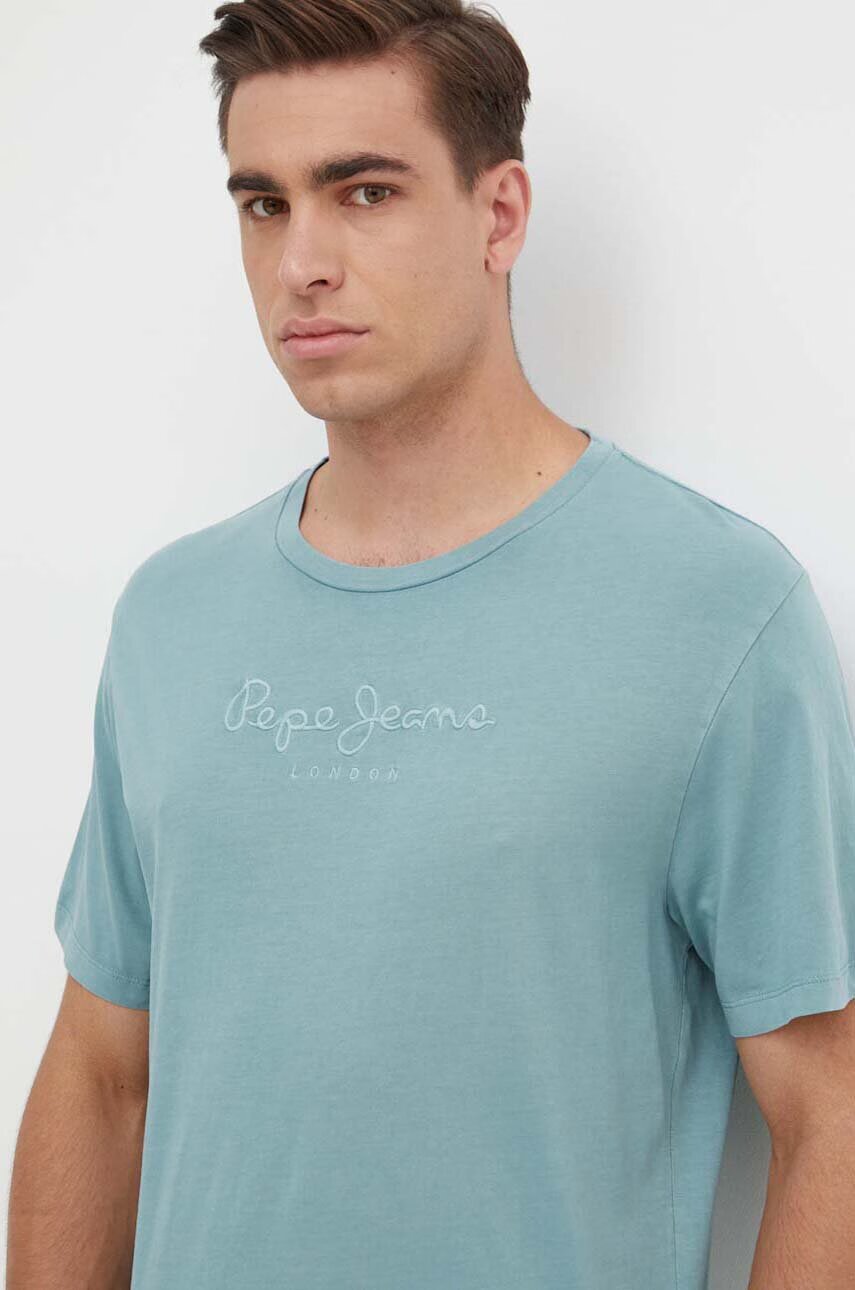 Pepe Jeans Памучна тениска EMB EGGO