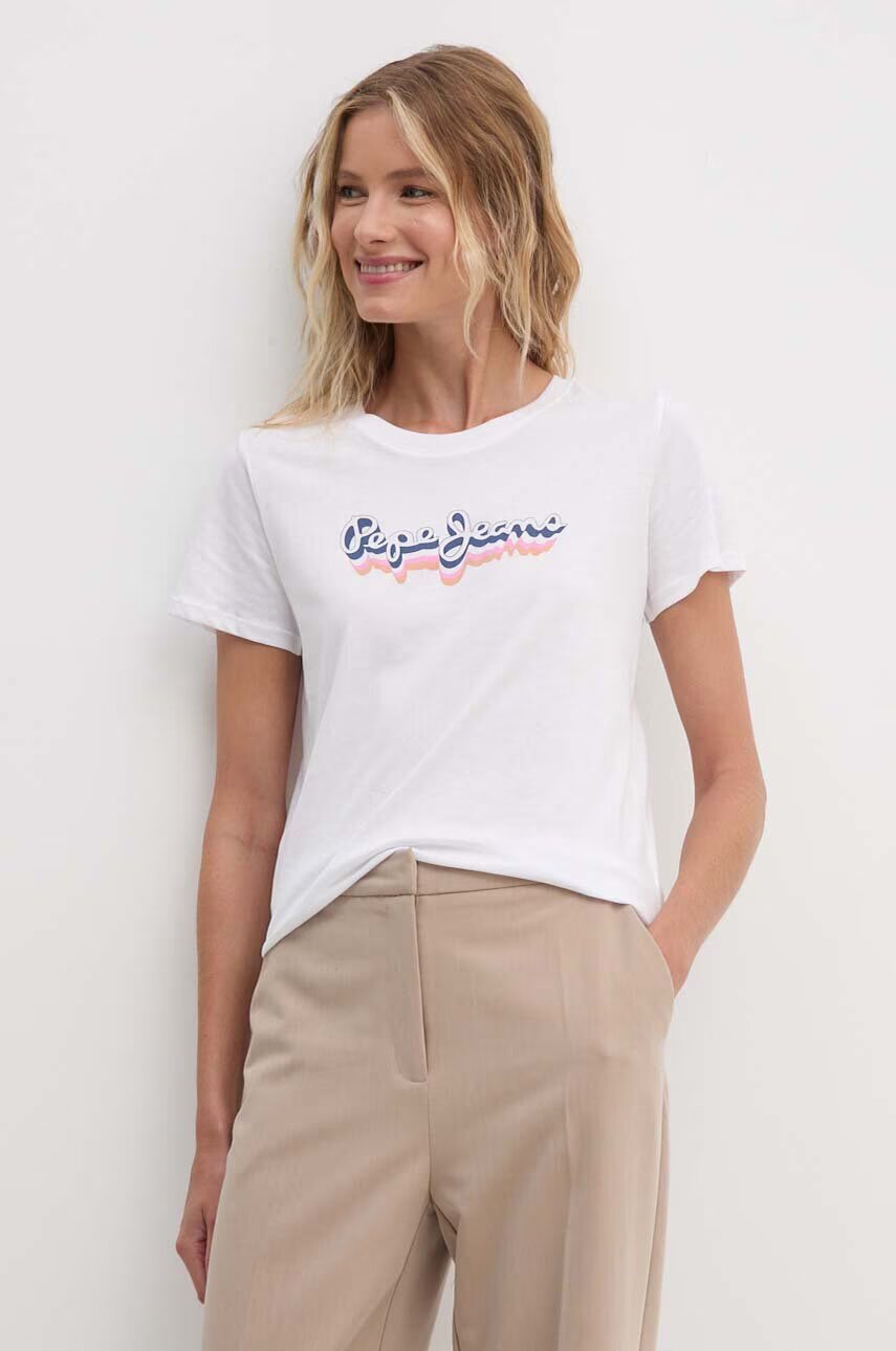 Pepe Jeans Памучна тениска ENARA