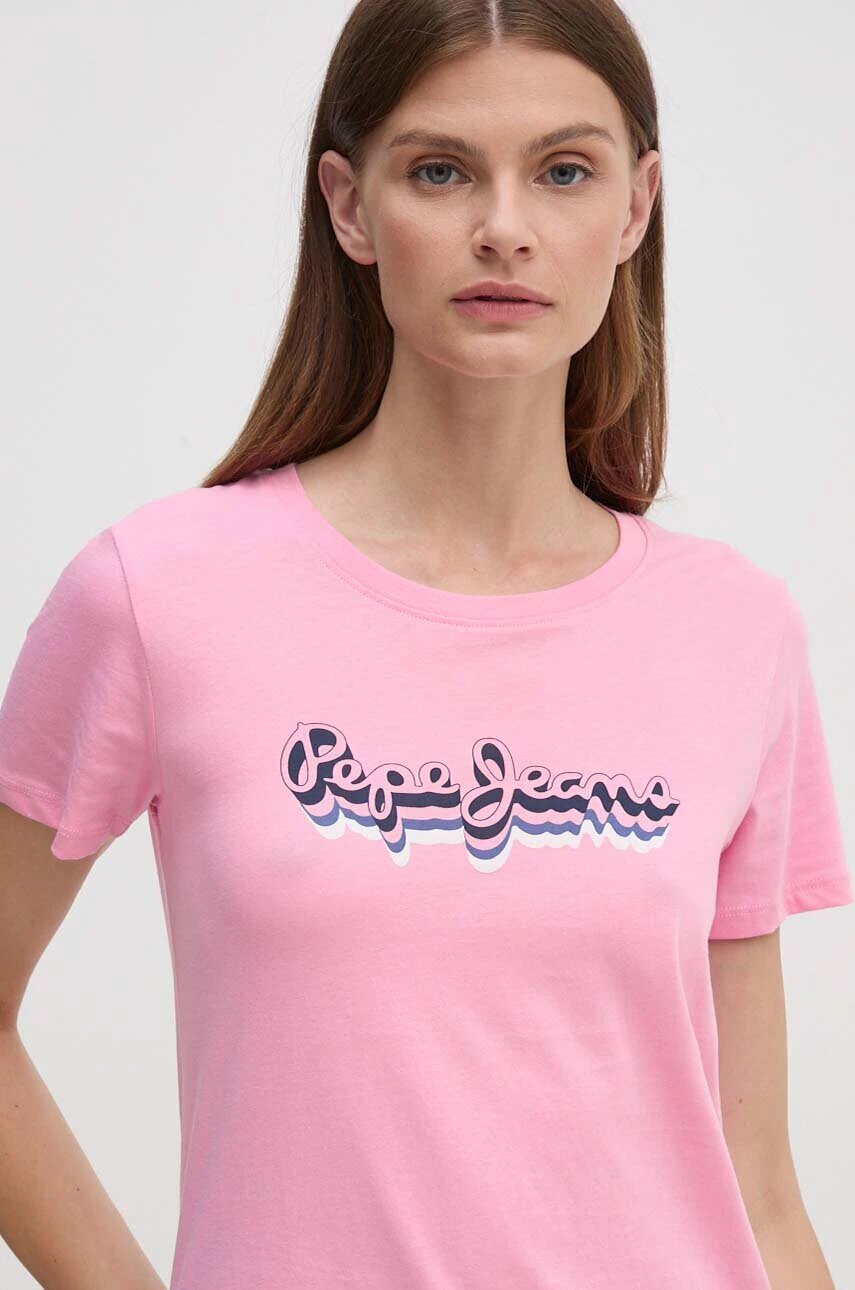 Pepe Jeans Памучна тениска ENARA