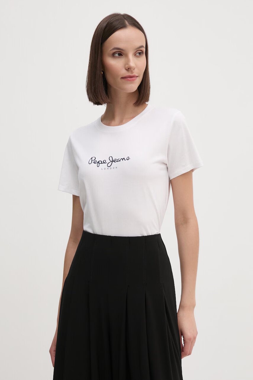 Pepe Jeans Памучна тениска FIORE