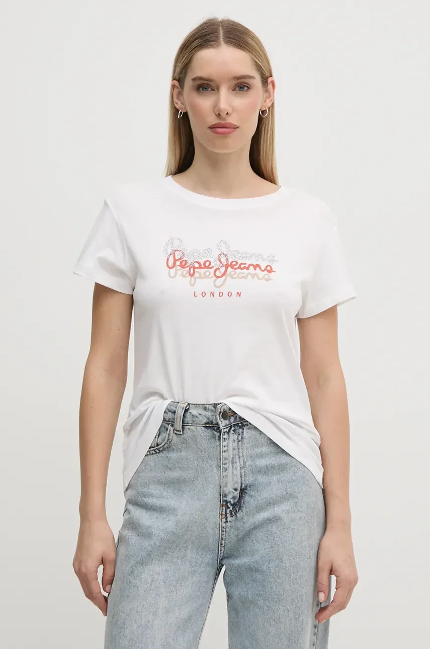 Pepe Jeans Памучна тениска GALEY