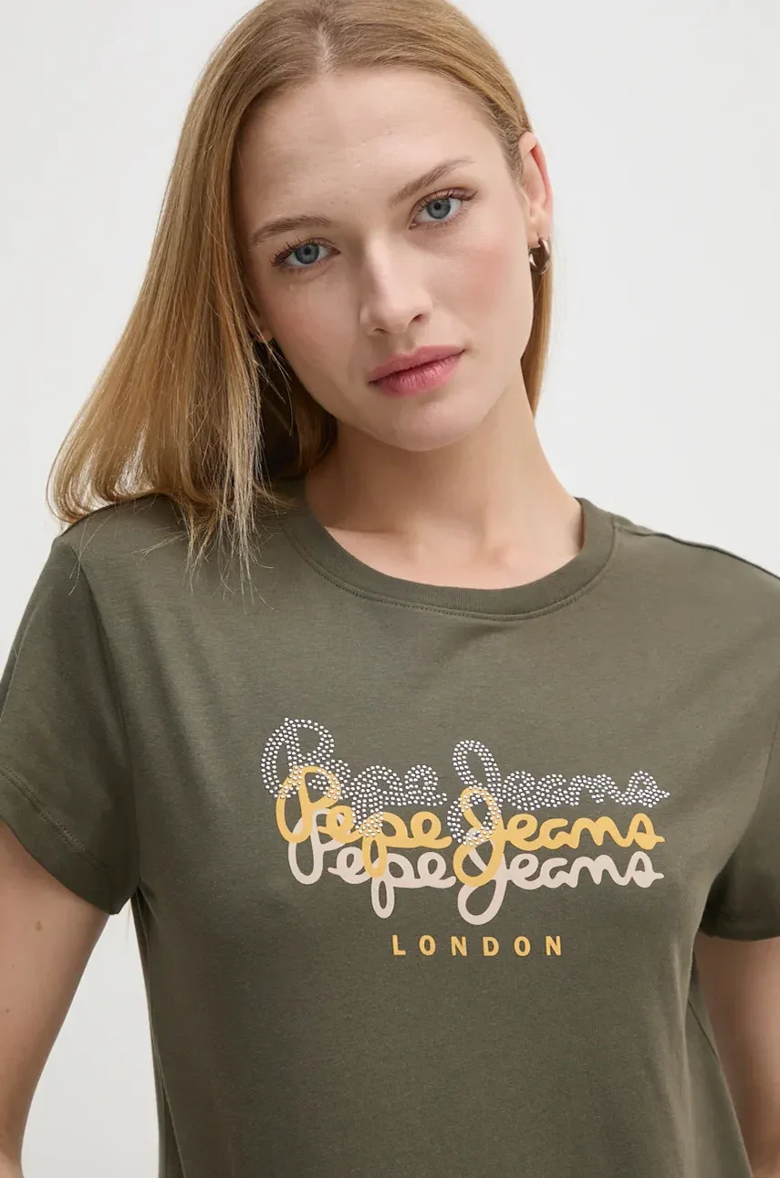 Pepe Jeans Памучна тениска GALEY