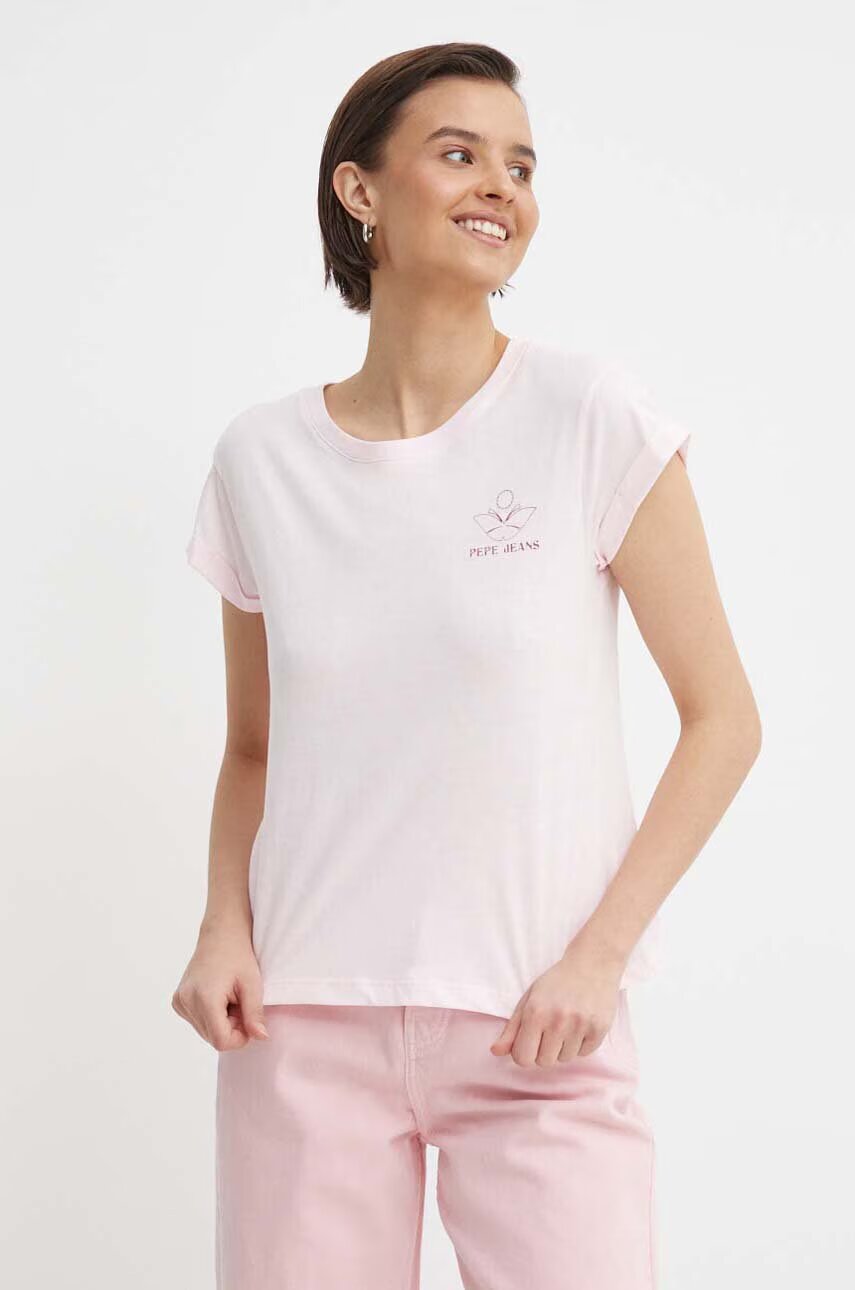 Pepe Jeans Памучна тениска KAYLA