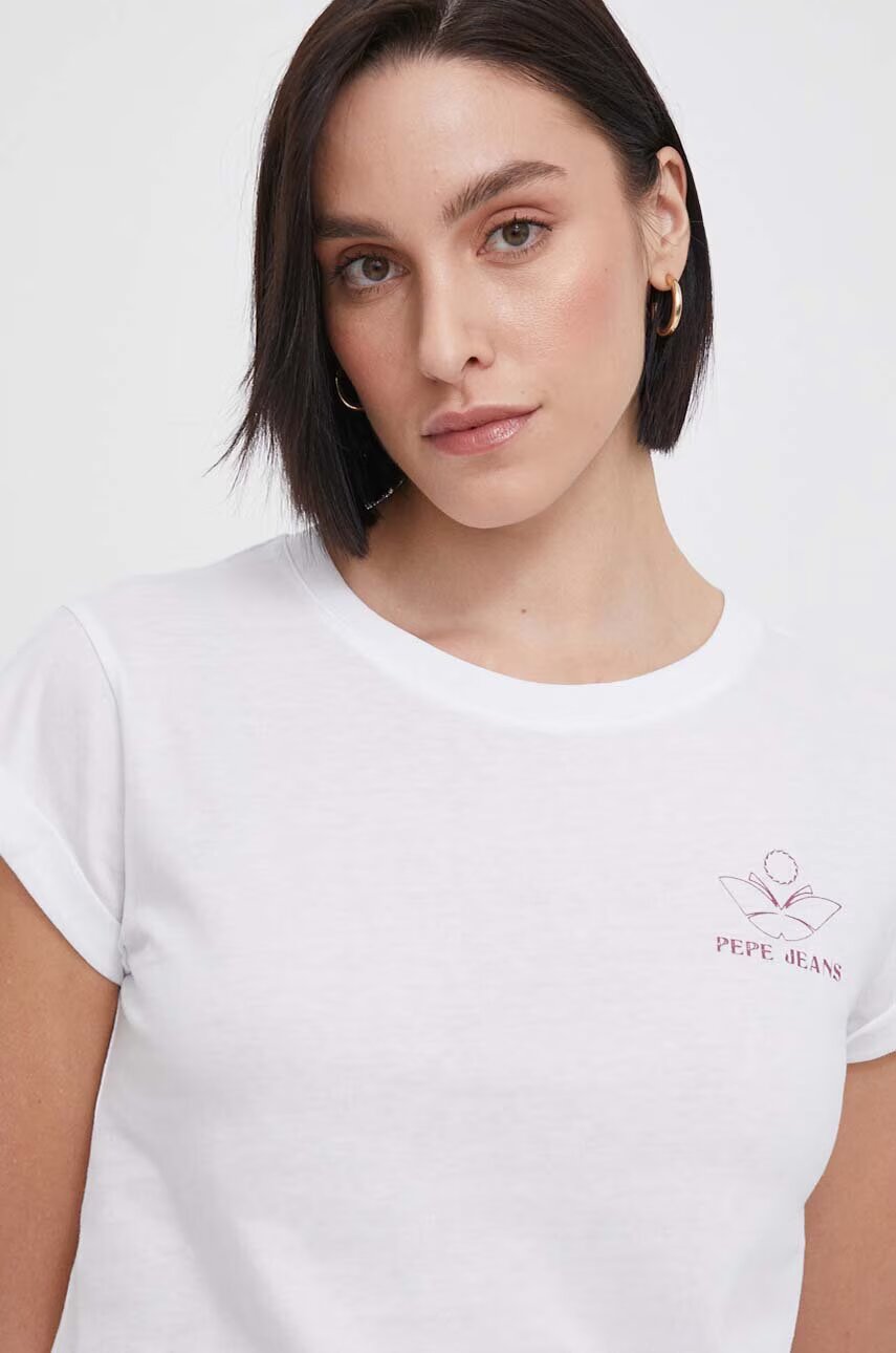 Pepe Jeans Памучна тениска KAYLA