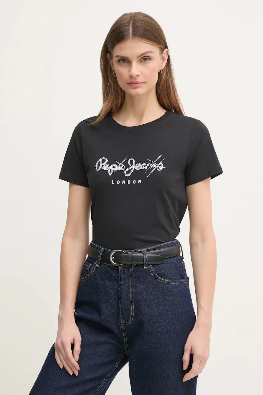 Pepe Jeans Памучна тениска LETICIA