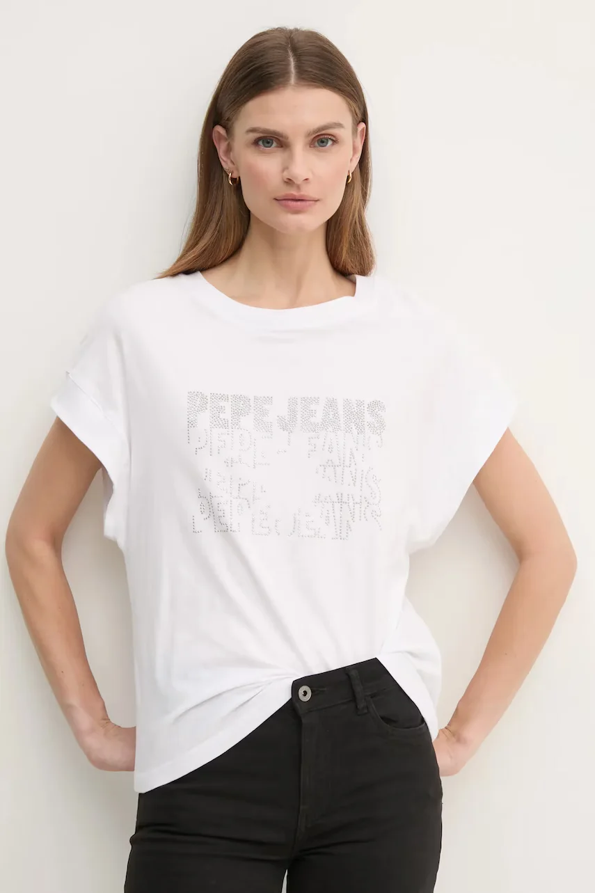 Pepe Jeans Памучна тениска LIRA