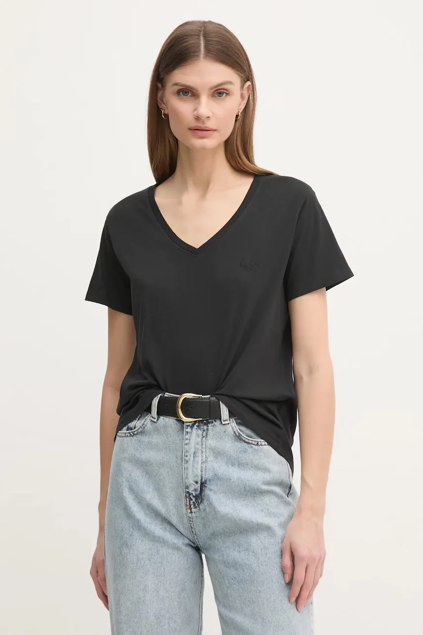 Pepe Jeans Памучна тениска LOLLY V-NECK