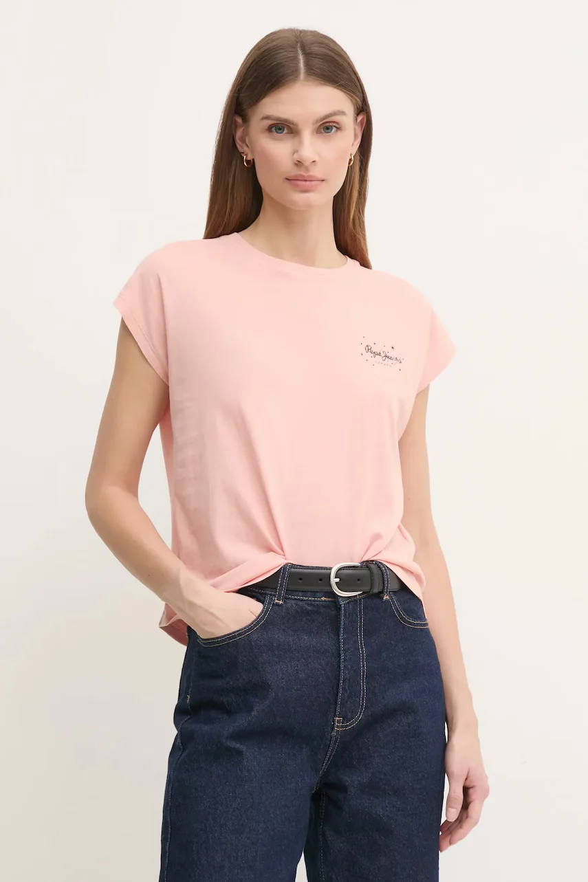Pepe Jeans Памучна тениска LORENA