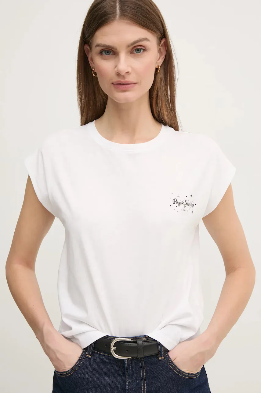 Pepe Jeans Памучна тениска LORENA