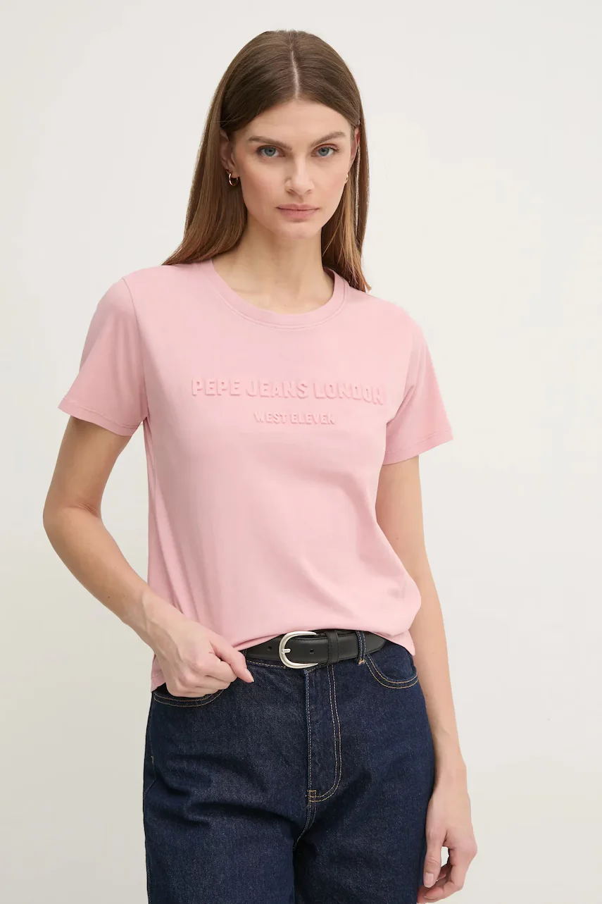 Pepe Jeans Памучна тениска LORETTA
