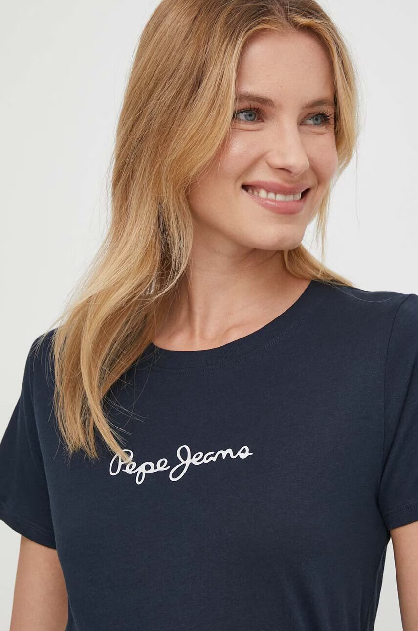 Pepe Jeans Памучна тениска LORETTE