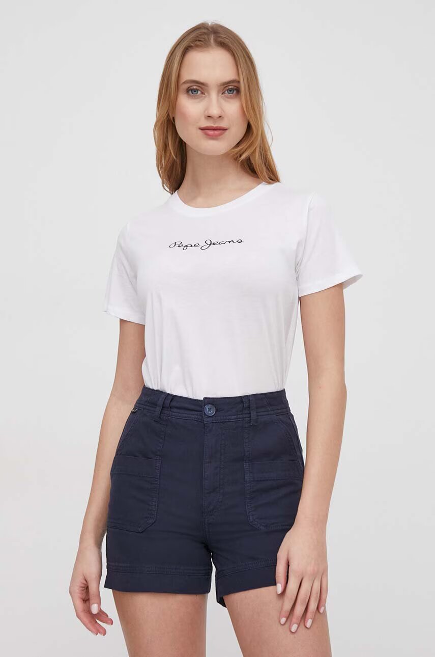 Pepe Jeans Памучна тениска LORETTE