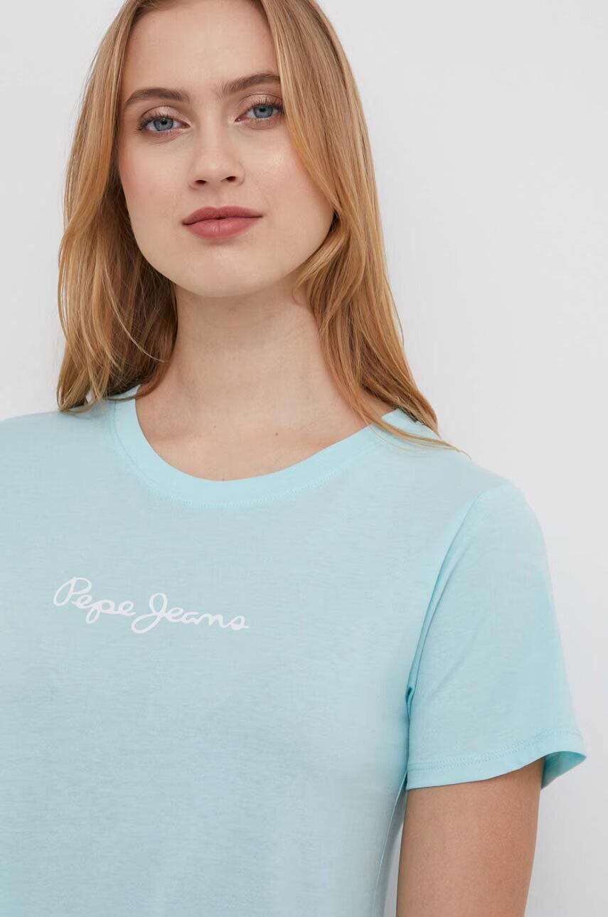 Pepe Jeans Памучна тениска LORETTE