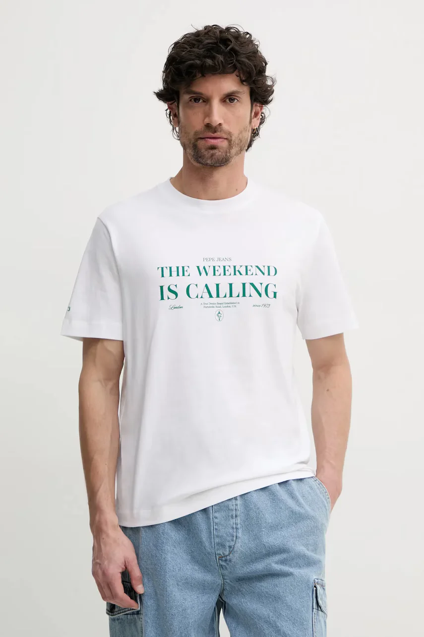 Pepe Jeans Памучна тениска PALMER