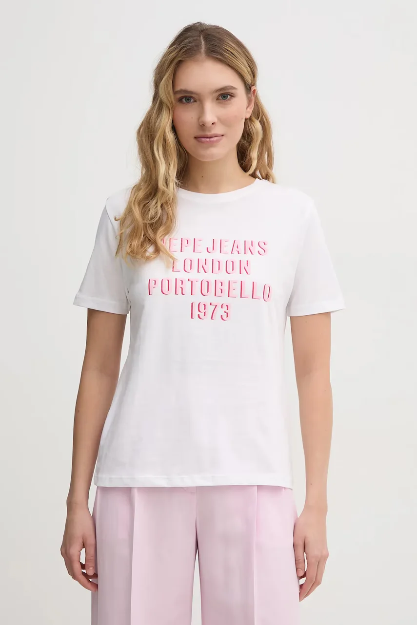 Pepe Jeans Памучна тениска RUBY