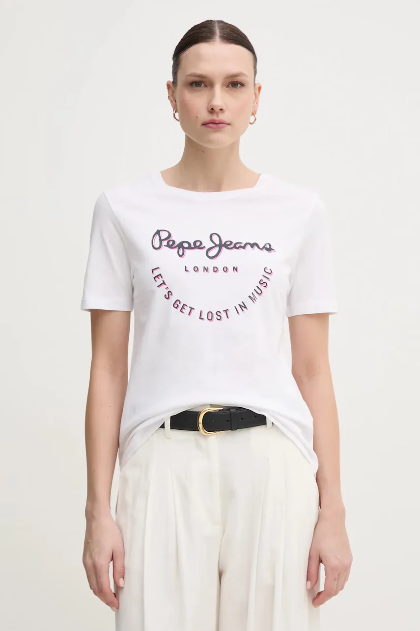 Pepe Jeans Памучна тениска RUMER