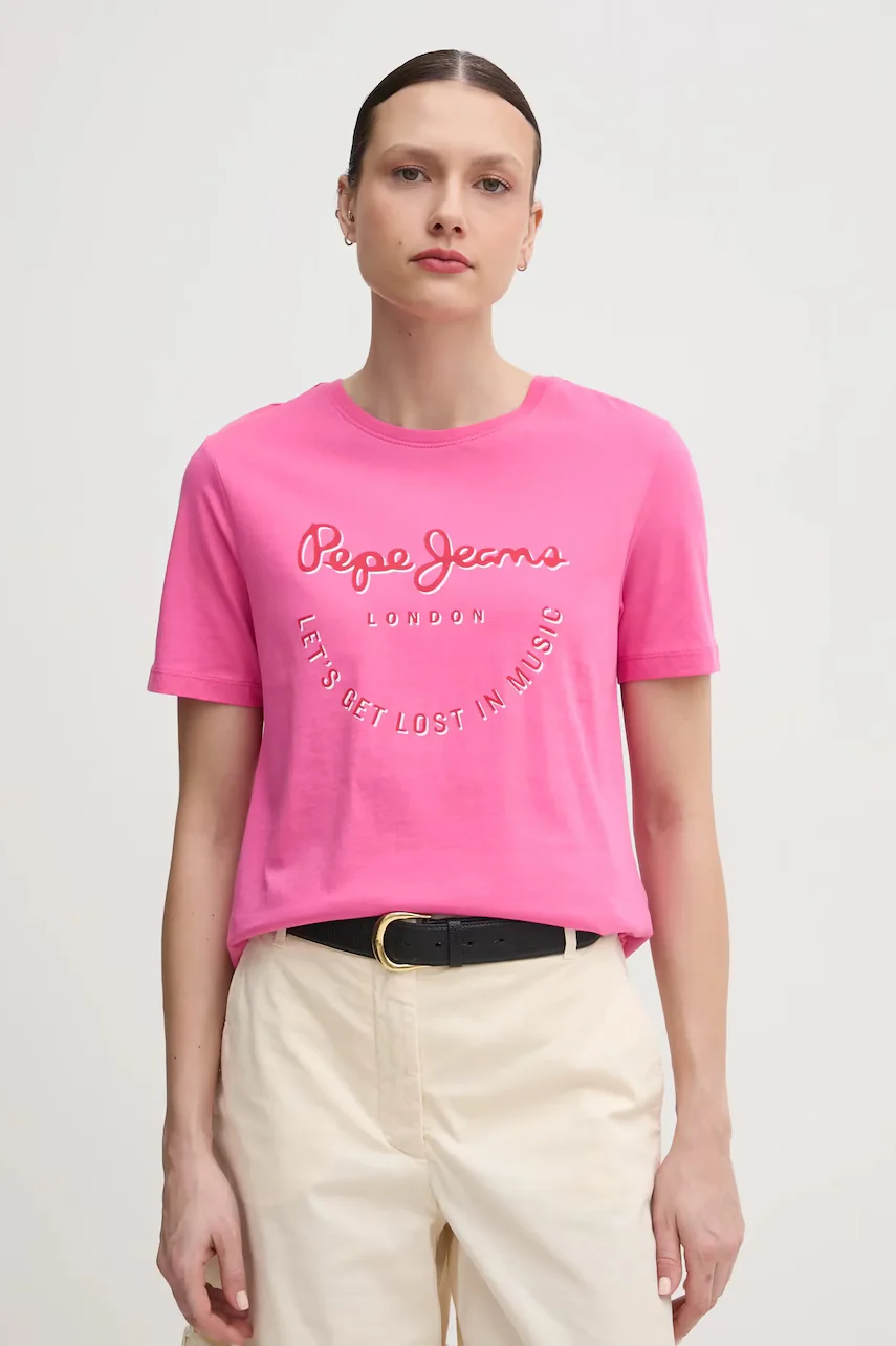 Pepe Jeans Памучна тениска RUMER